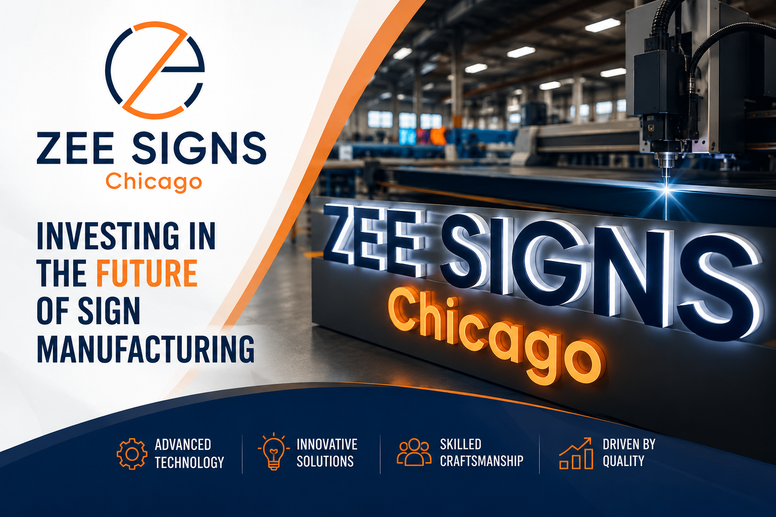 Future of Sign Manufacturing in Chicago | Zee Signs Innovation & Growth
