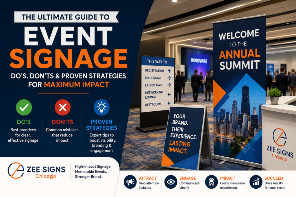 unique event signage