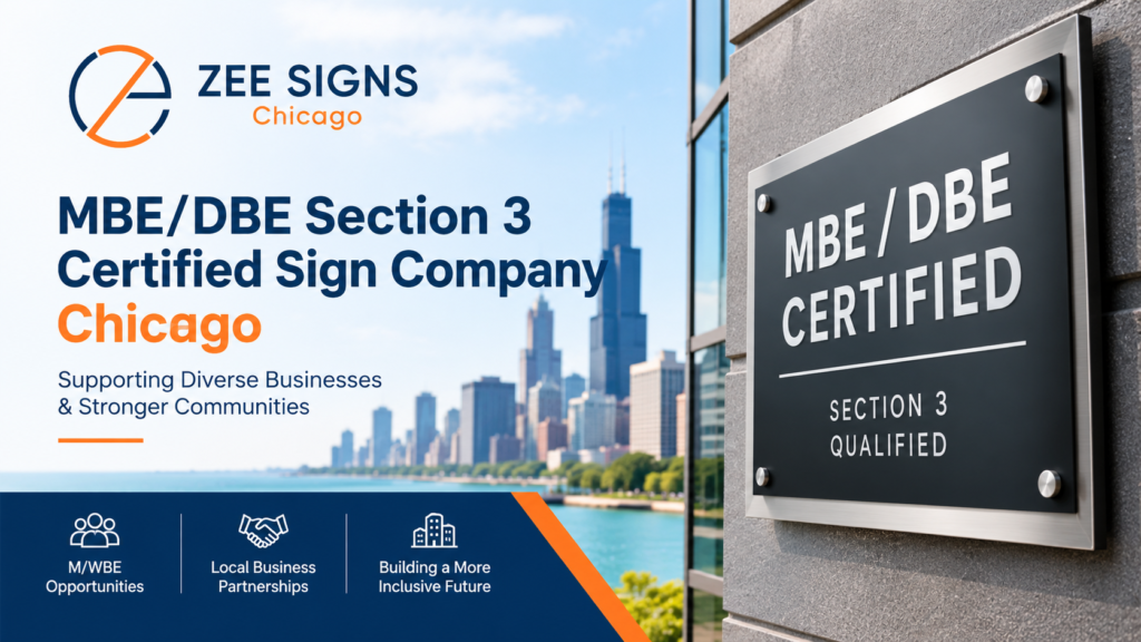 Chicago Certified Signage MBE DBE & Section 3